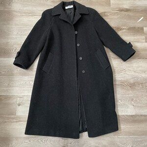 100% Wool Women's Petite Trench Coat Size 4